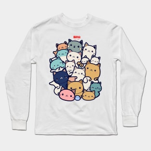 A pile of cats Long Sleeve T-Shirt